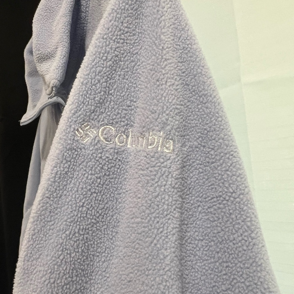 Women’s Columbia 1/4 Light Blue Fleece Pullover Size Small - Picture 3 of 4